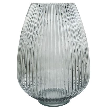 Chic 50cm Grey Glass Vase with Lush Artificial Chrysanthemum Arrangements - plants - express.com