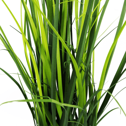 Chic 60cm Artificial Onion Grass with Dusty Pink Ceramic Planter Set - plants - express.com