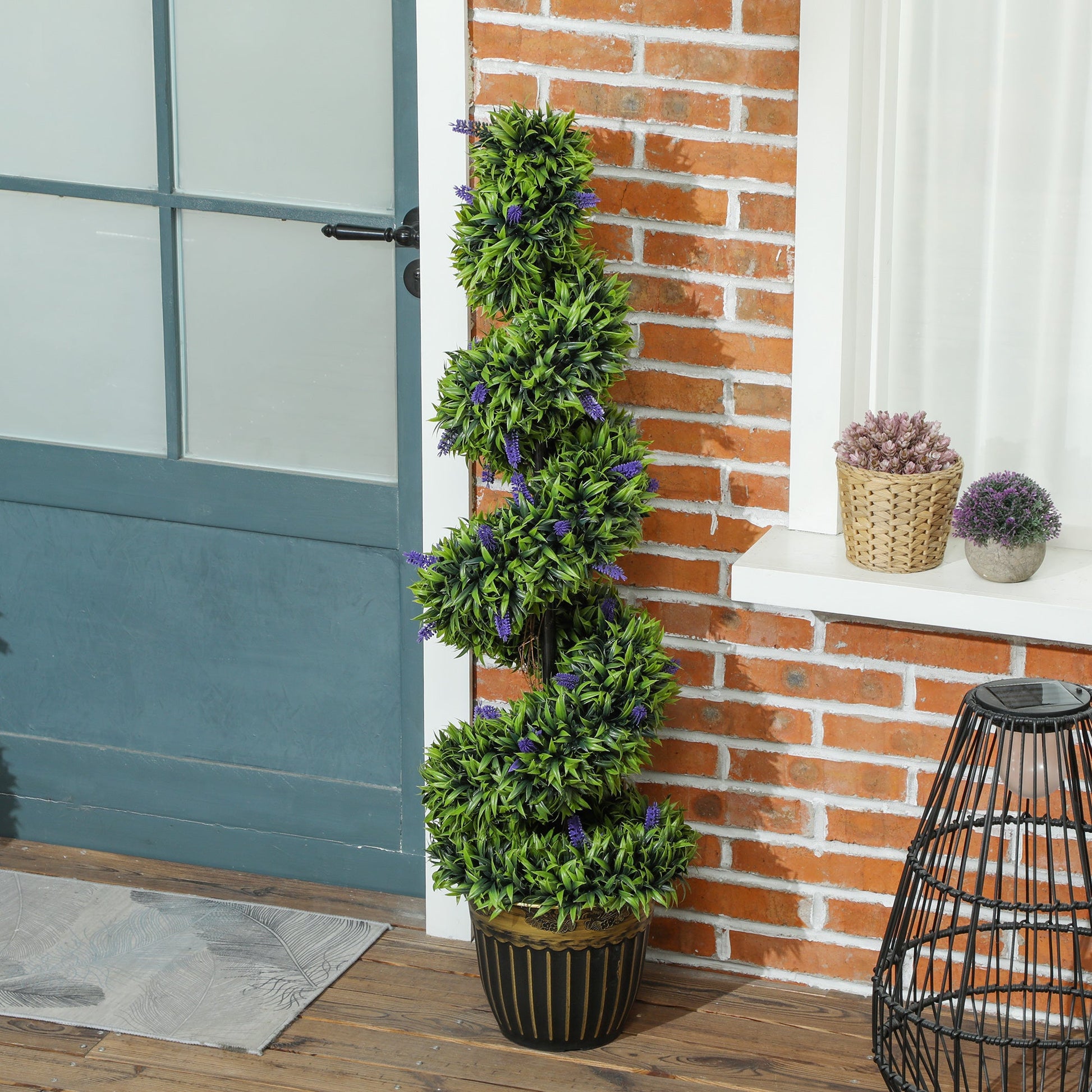 Chic Spiral Boxwood & Lavender Plant Set – Effortless, Low - Maintenance Elegance - plants - express.com