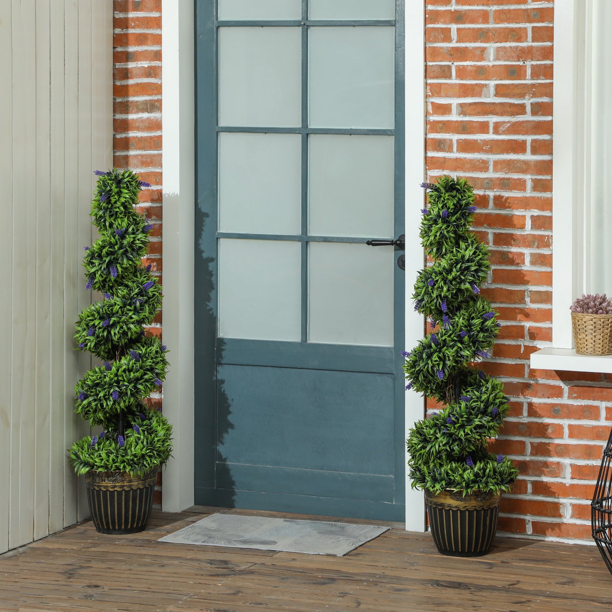 Chic Spiral Boxwood & Lavender Plant Set – Effortless, Low - Maintenance Elegance - plants - express.com