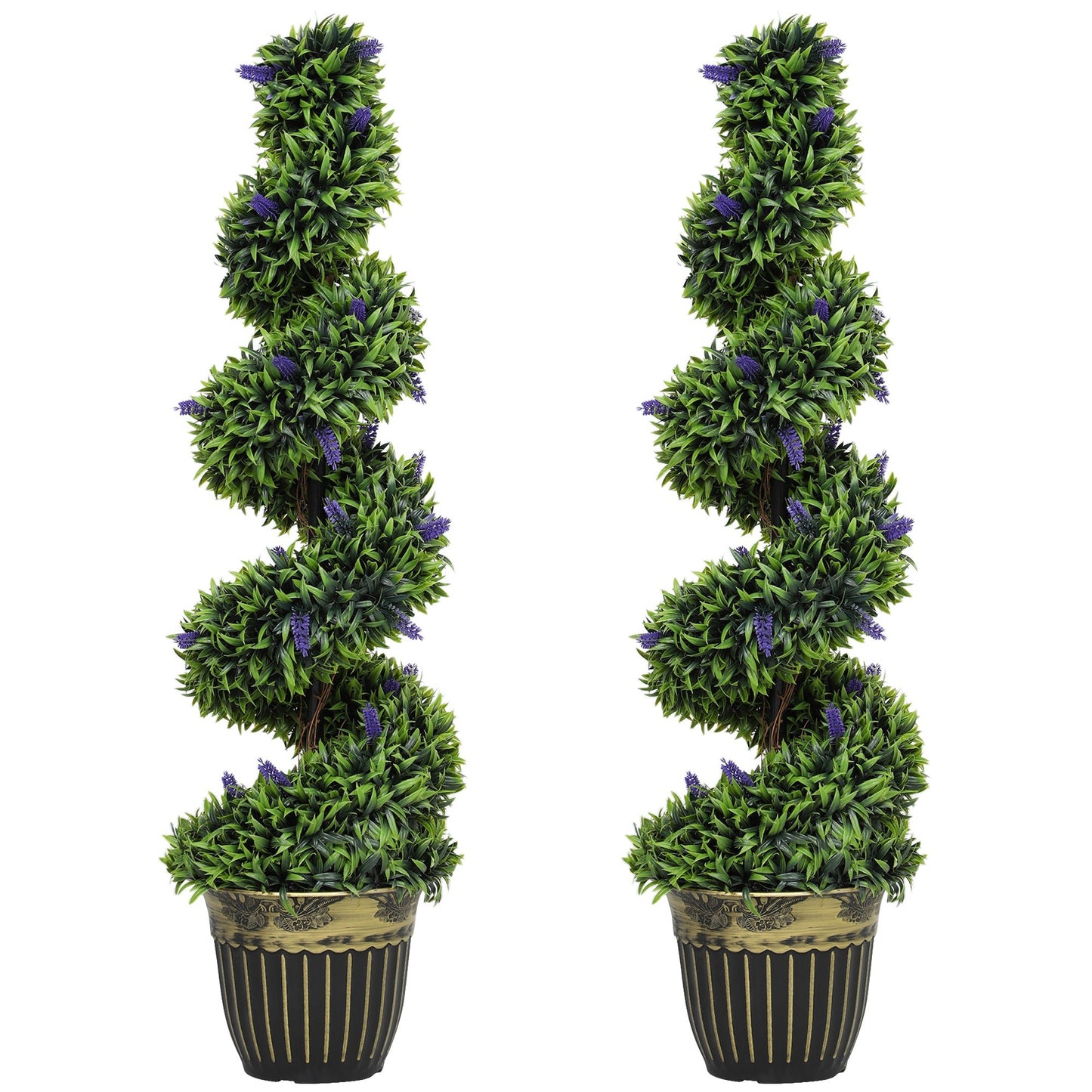 Chic Spiral Boxwood & Lavender Plant Set – Effortless, Low - Maintenance Elegance - plants - express.com