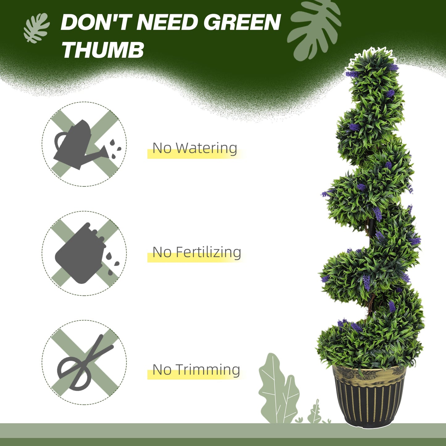 Chic Spiral Boxwood & Lavender Plant Set – Effortless, Low - Maintenance Elegance - plants - express.com