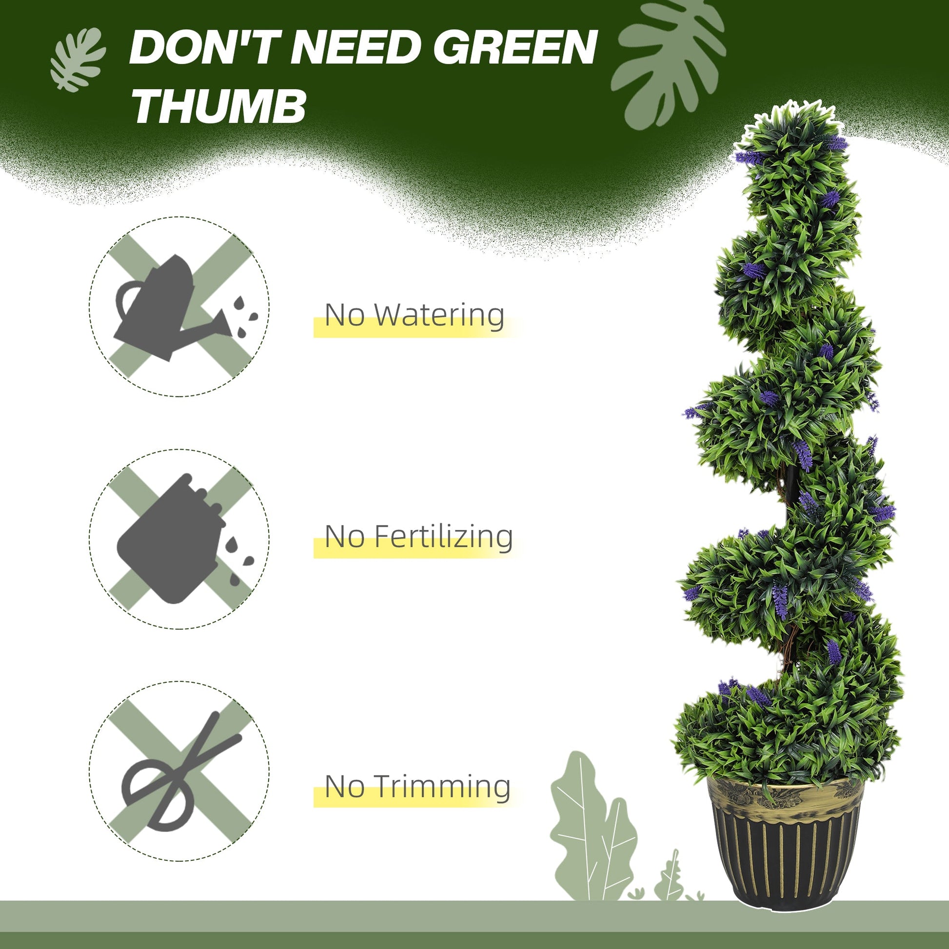 Chic Spiral Boxwood & Lavender Plant Set – Effortless, Low - Maintenance Elegance - plants - express.com