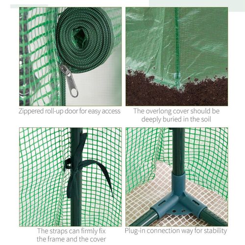 Compact Greenhouse Cover with Zipper Door - Perfect for Small Outdoor Spaces! - plants - express.com