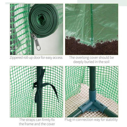 Compact Greenhouse Cover with Zipper Door - Perfect for Small Outdoor Spaces! - plants - express.com