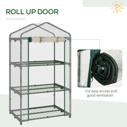 Compact Mini Greenhouse with 3 - Tier Shelves for Space - Saving Plant Care - plants - express.com