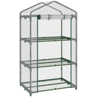 Compact Mini Greenhouse with 3 - Tier Shelves for Space - Saving Plant Care - plants - express.com
