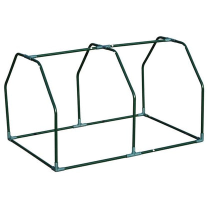 Compact White Mini Greenhouse: Durable PVC Cover & Steel Frame for Small Gardens - plants - express.com