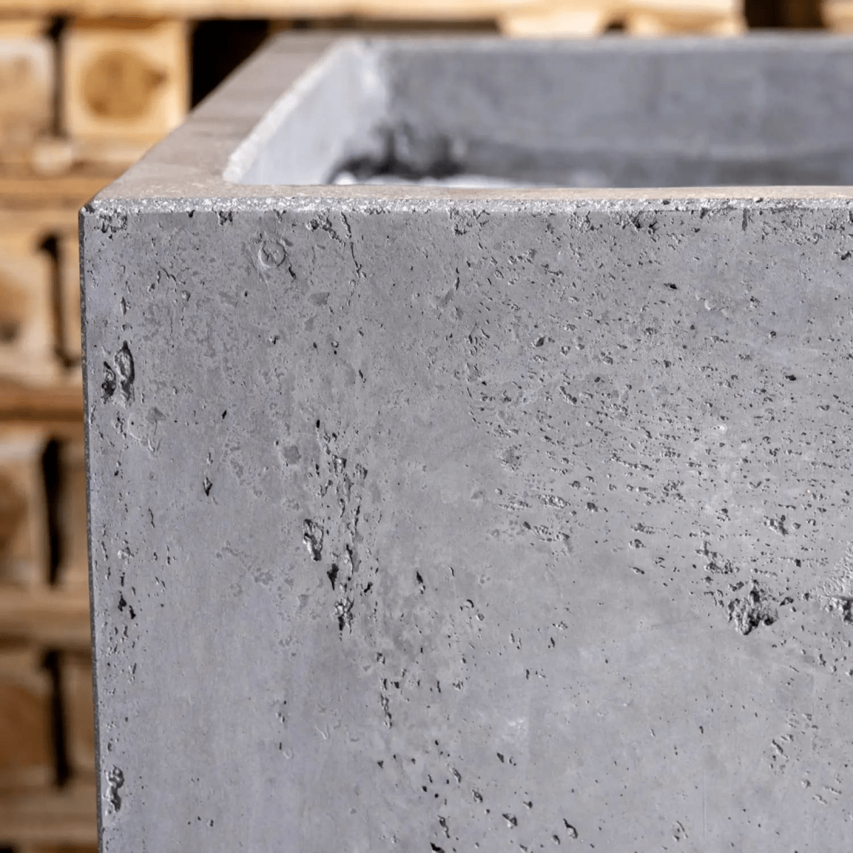 Cubrosa Onyx Dusk: 55cm Extra Large Concrete Cube Planter for Stunning Displays - plants - express.com