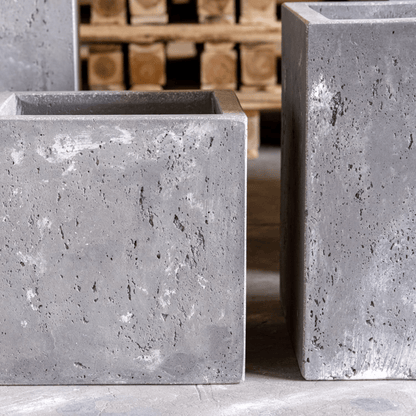 Cubrosa Onyx Dusk: 70cm Extra Large Concrete Square Planter for Modern Design - plants - express.com