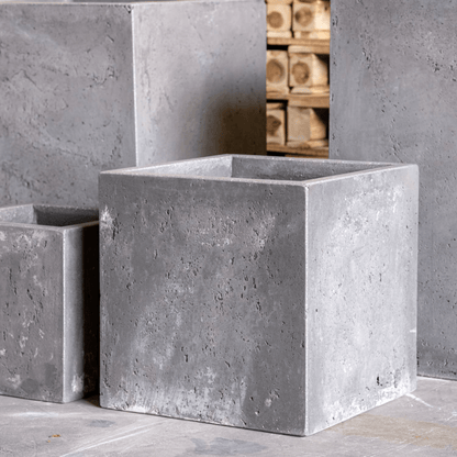Cubrosa Onyx Dusk: 70cm Extra Large Concrete Square Planter for Modern Design - plants - express.com