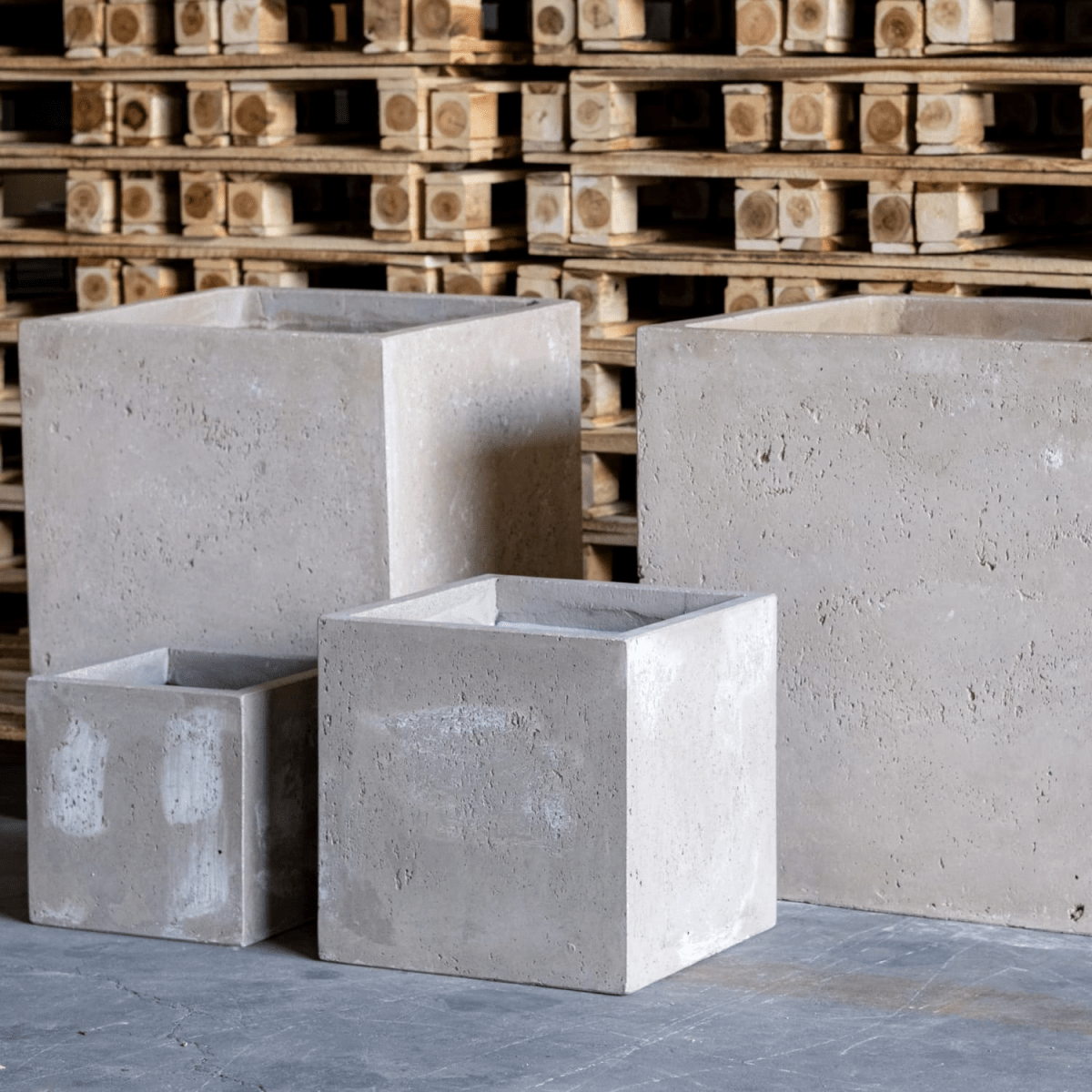 Cubrosa Truffle XXL Square Concrete Planter - 782L for Bold Outdoor Displays - plants - express.com