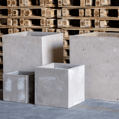 Cubrosa Truffle XXL Square Concrete Planter - 782L for Bold Outdoor Displays - plants - express.com
