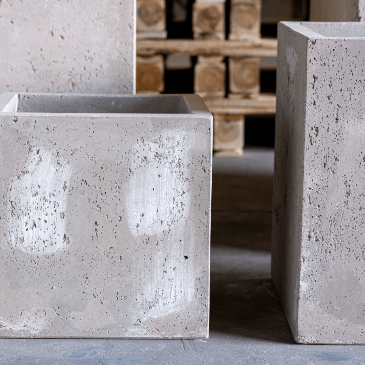 Cubrosa Truffle XXL Square Concrete Planter - 782L for Bold Outdoor Displays - plants - express.com