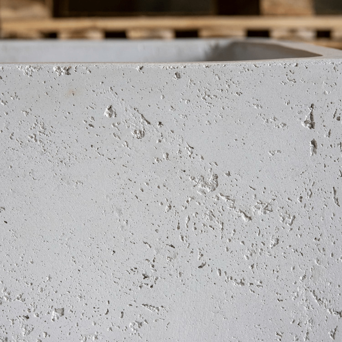 Cubrosa White Mist 85cm Extra - Large Concrete Planter - Modern Outdoor Elegance - plants - express.com