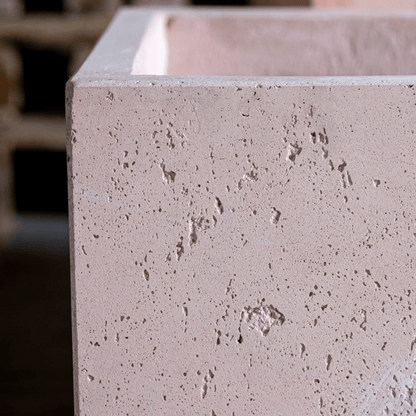 Cubrosa XXL Blushstone Concrete Square Planter - 459L Architectural Masterpiece - plants - express.com