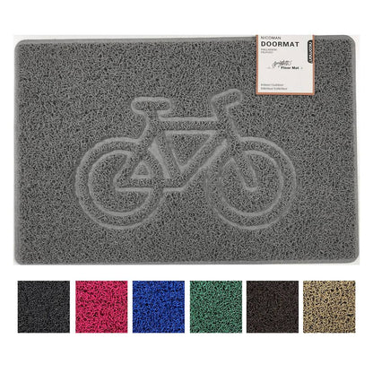 "Cycle" Grey Spaghetti Doormat - plants - express.com