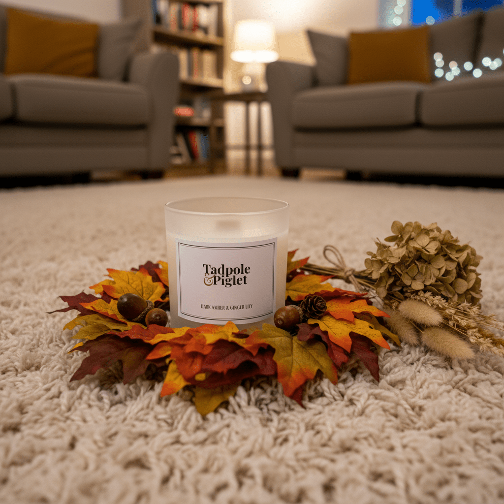 Dark Amber & Ginger Lily Scented Candle - plants - express.com