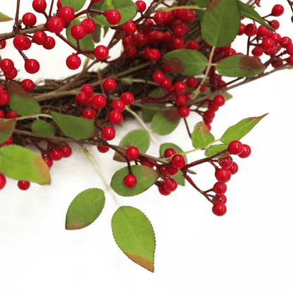 Deluxe 24 - Inch Red Berry Christmas Wreath - Lush Natural Elegance! - plants - express.com
