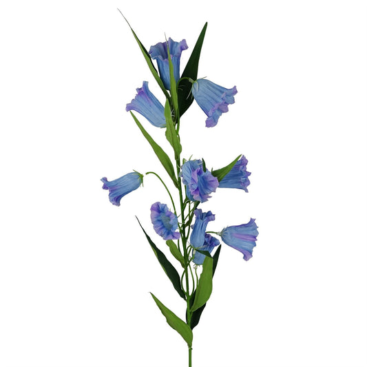 Elegant 100cm Blue Trumpet Flower Stem - Silk & Shapable for Stunning Arrangements - plants - express.com