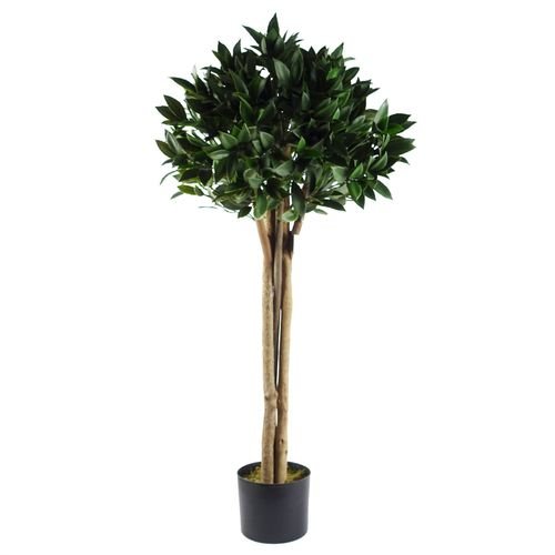 Elegant 120cm UV Resistant Bay Tree Topiary for Outdoor Spaces - plants - express.com