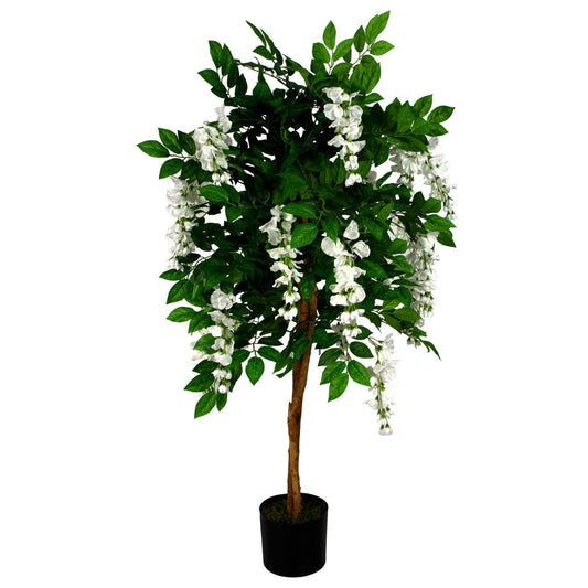 Elegant 130cm White Wisteria Tree - Premium Luxury Artificial Floral Decor - plants - express.com