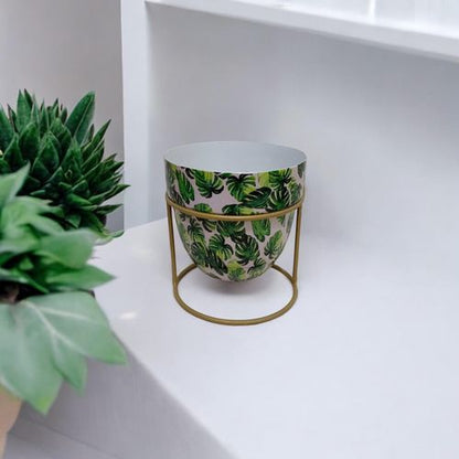 Elegant 13CM Iron Planter on Stand – Durable & Stylish Home Accent - plants - express.com