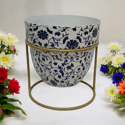 Elegant 13CM Iron Planter on Stand - Durable & Stylish Home Décor - plants - express.com