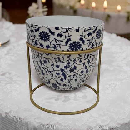 Elegant 13CM Iron Planter on Stand - Durable & Stylish Home Décor - plants - express.com