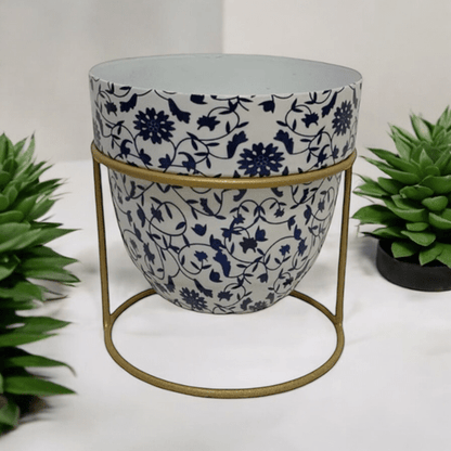 Elegant 13CM Iron Planter on Stand - Durable & Stylish Home Décor - plants - express.com