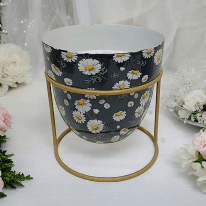 Elegant 13CM Iron Planter on Stand - Stylish and Durable Home Accent - plants - express.com