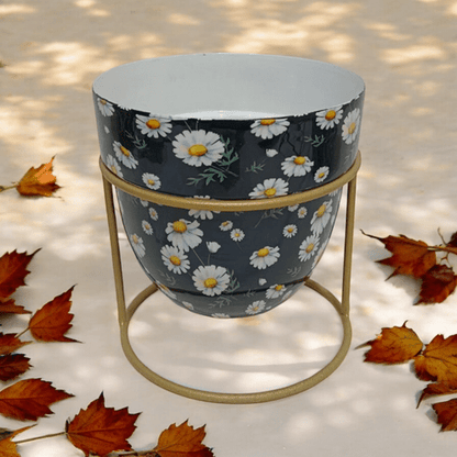 Elegant 13CM Iron Planter on Stand - Stylish and Durable Home Accent - plants - express.com