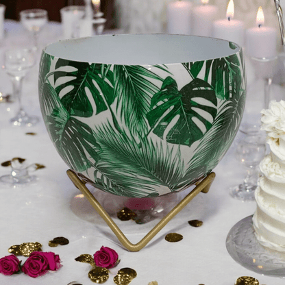 Elegant 13CM Iron Planter with Chic Stand - A Touch of Nature Redefined! - plants - express.com