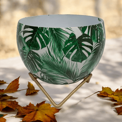 Elegant 13CM Iron Planter with Chic Stand - A Touch of Nature Redefined! - plants - express.com