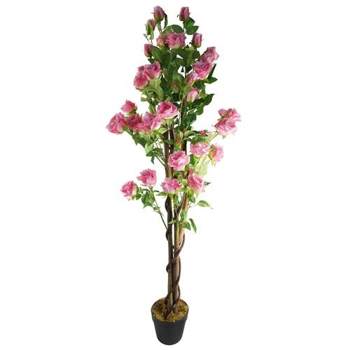 Elegant 150cm Artificial Pink Rose Tree - No Maintenance, Max Beauty! - plants - express.com