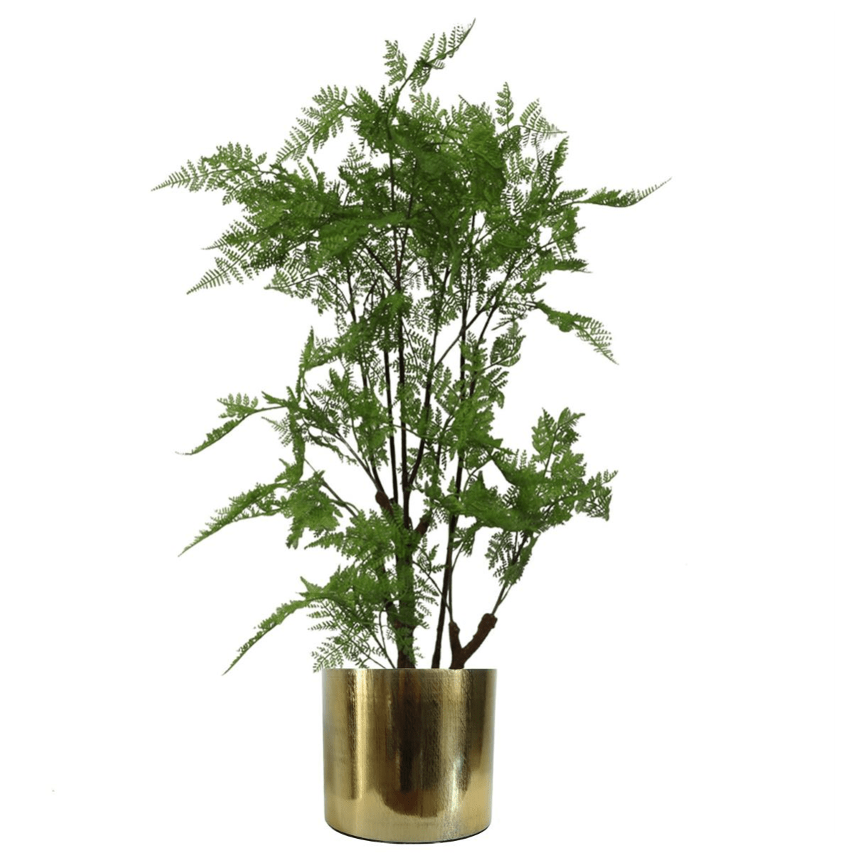 Elegant 18cm Gold Etched Metal Planter - Handmade Rustic Charm - plants - express.com