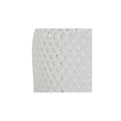 Elegant 29cm Hand Finished Clear Glass Diamond Vase for Stunning Floral Displays - plants - express.com