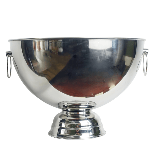 Elegant 29cm XL Silver Metal Champagne Bowl Planter – Unique Floral Display! - plants - express.com
