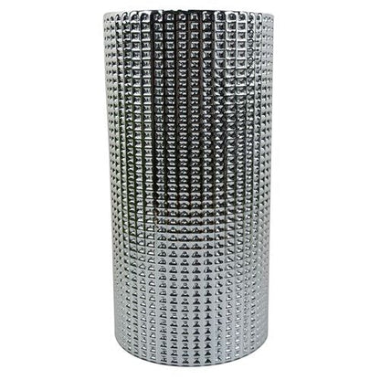 Elegant 30cm Silver Dot Glass Vase - Perfect for Florals & Décor - plants - express.com