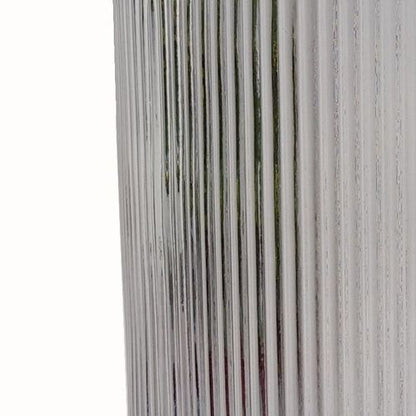 Elegant 31cm Clear Ridged Glass Vase - Perfect for Flowers & Décor! - plants - express.com
