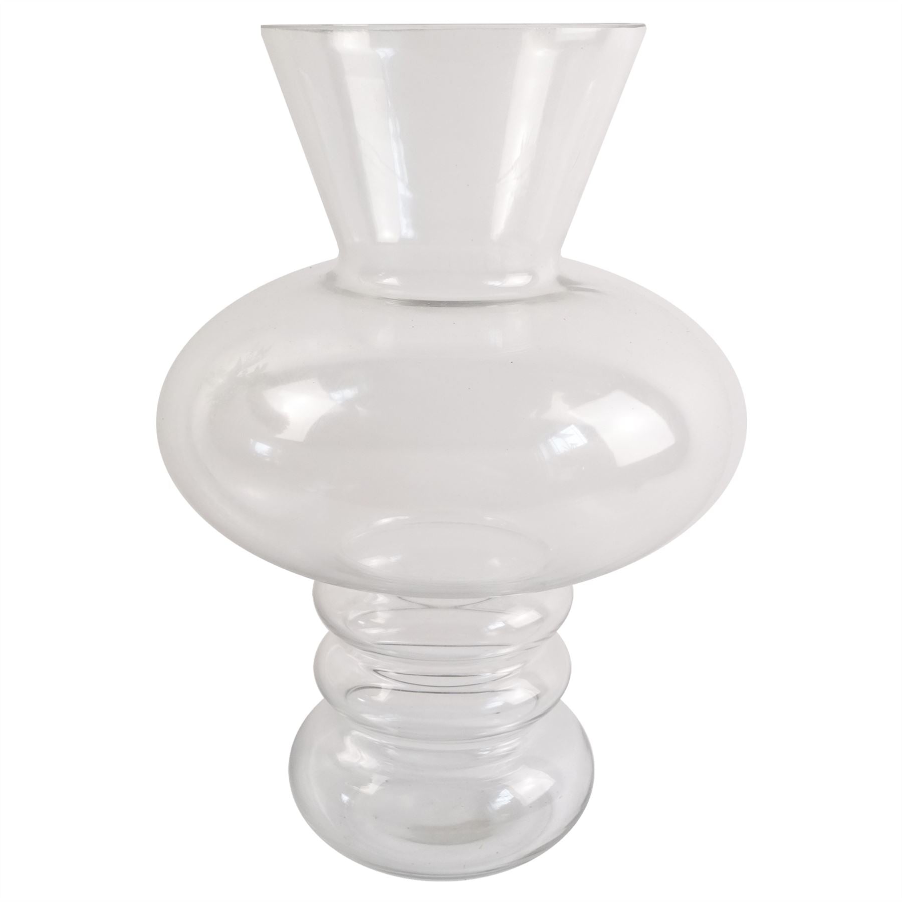 Elegant 35cm Bubble Glass Vase - Perfect for Real & Artificial Flowers - plants - express.com