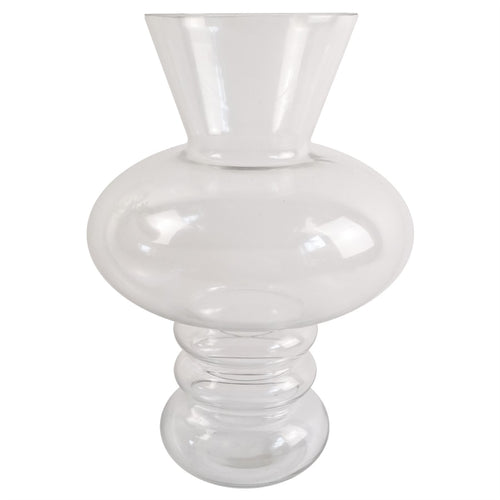 Elegant 35cm Bubble Glass Vase - Perfect for Real & Artificial Flowers - plants - express.com