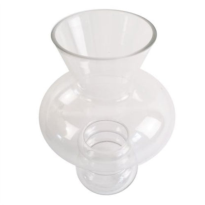 Elegant 35cm Handcrafted Bubble Clear Glass Vase for Stunning Floral Displays - plants - express.com