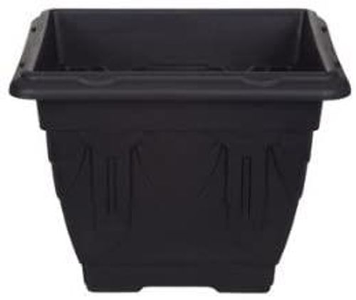 Elegant 38cm Square Black Venetian Planter for Indoor & Outdoor Spaces - plants - express.com