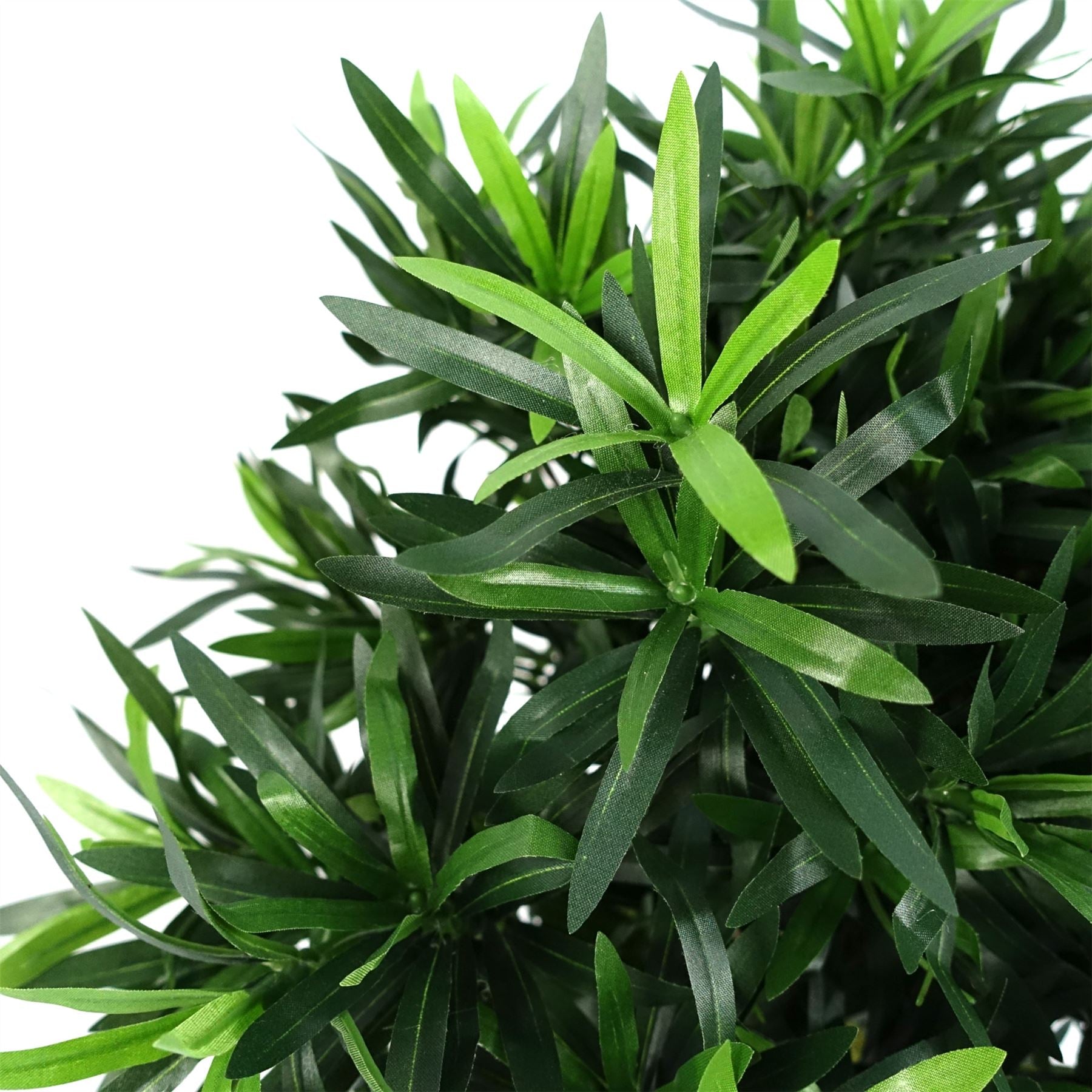 Elegant 40cm Podocarpus Bush - Realistic Silk Leaves & Natural Trunk Design - plants - express.com
