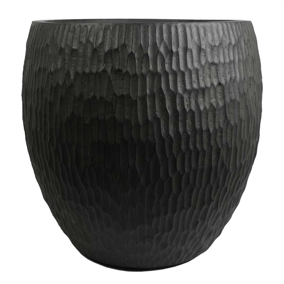 Elegant 43cm Inoke Large Grey Composite Planter - Rustic Charm for Any Space - plants - express.com