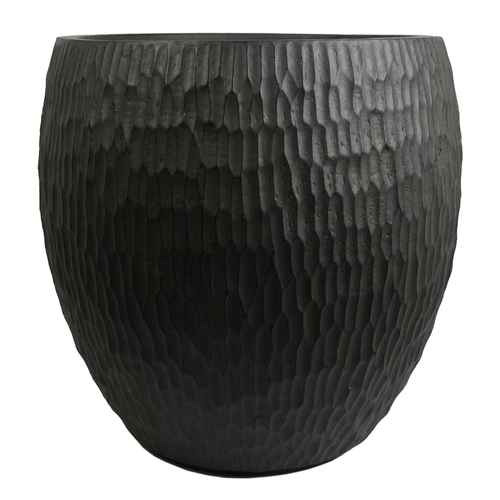 Elegant 43cm Inoke Large Grey Composite Planter - Rustic Charm for Any Space - plants - express.com