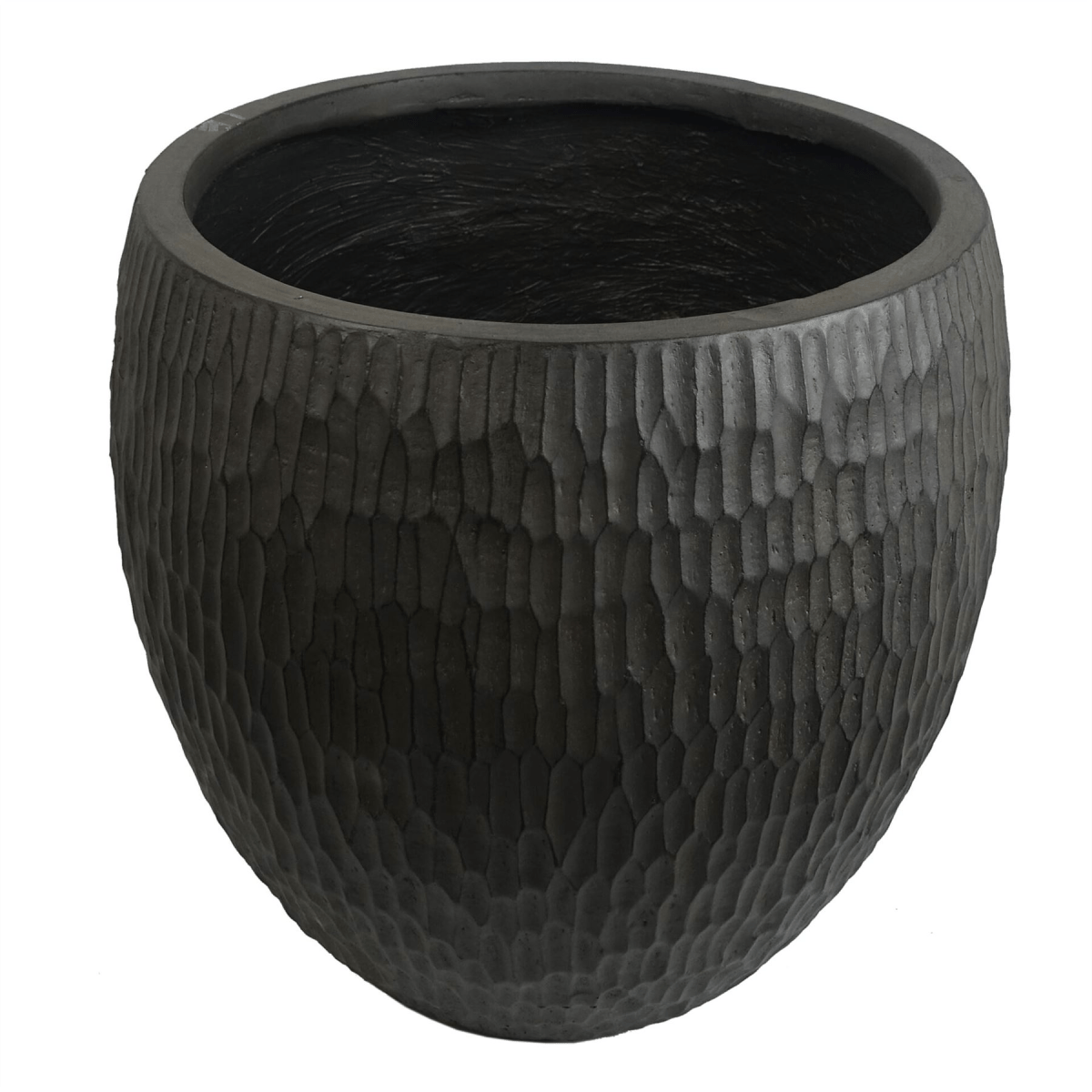 Elegant 43cm Inoke Large Grey Composite Planter - Rustic Charm for Any Space - plants - express.com