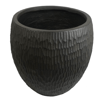Elegant 43cm Inoke Large Grey Composite Planter - Rustic Charm for Any Space - plants - express.com