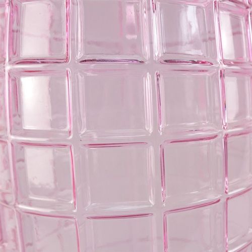 Elegant 49cm Tall Pink Square Glass Vase - Perfect for Any Floral Arrangement! - plants - express.com